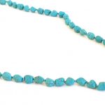 Μακρύ κολιέ από τρικουάζ χαολίτη