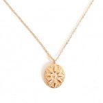 Κοντό ατσάλινο κολιέ με αστέρι