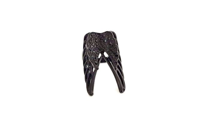 Black ring with wings