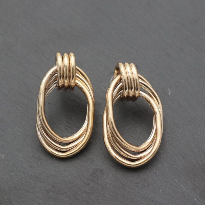 Triple oval steel rings