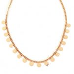 Ατσάλινο κολιέ με νομίσματα