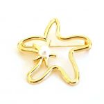 Μεταλλική καρφίτσα με πέρλα