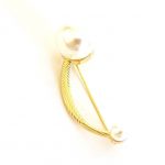 Μεταλλική καρφίτσα με πέρλα