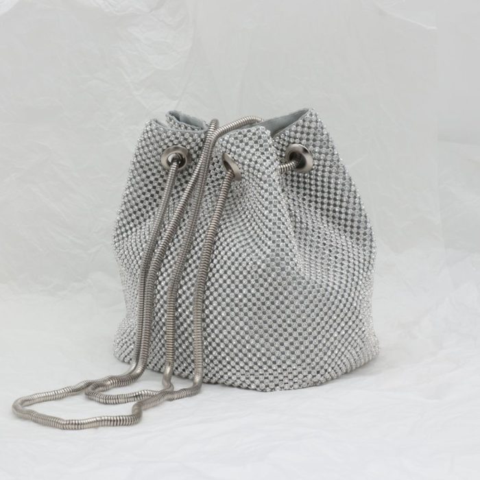 Rhinestone pouch bag