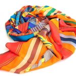 Μεγάλο σατέν φουλάρι με μετάξι