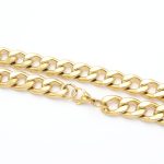 Ατσάλινη αλυσίδα λαιμου ανδρική γυναικεία χρυσή simple