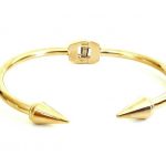 Ατσάλινο βραχιόλι με κώνους