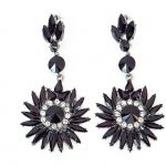 Σκουλαρίκια με κρυστάλλινες χάντρες