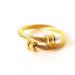 Δαχτυλίδι στριφτό με πέρλες