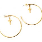 Κρίκοι από ατσάλι με σταυρό