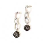 Ατσάλινα σκουλαρίκια με αλυσίδα