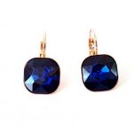 Ατσάλινα σκουλαρίκια με κρύσταλλο