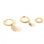 Μικροί κρίκοι με στρας