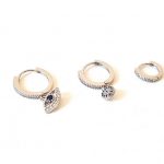 Μικροί κρίκοι με στρας