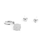 Σετ 3 ατσάλινων σκουλαρικιών