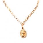 Ατσάλινη αλυσίδα λαιμού με βασίλισσα