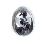 Μεταλλική καρφίτσα φλοράλ