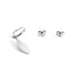 Σετ 3 ατσάλινων σκουλαρικιών