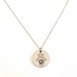 Ατσαλινο κολιέ με χέρι hamsa