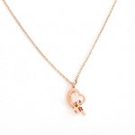 Ατσάλινο κολιέ με καρδιά