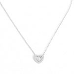 Ατσάλινο κολιέ με καρδιές