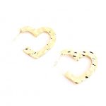 Σκουλαρίκια με σχήμα καρδιάς