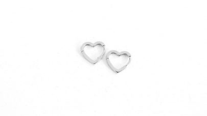 Σκουλαρίκια με σχήμα καρδιάς