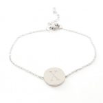 Ατσάλινο βραχιόλι με μονόγραμμα