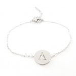 Ατσάλινο βραχιόλι με μονόγραμμα