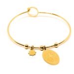 Ατσάλινο βραχιόλι με πυξίδα