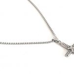 Ανδρικό ατσάλινο κολιέ με σταυρό