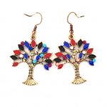 Κρεμαστά σκουλαρίκια σε σχήμα δέντρου