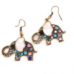 Κρεμαστά σκουλαρίκια σε σχήμα ελέφαντα