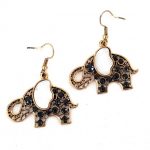 Κρεμαστά σκουλαρίκια σε σχήμα ελέφαντα