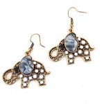 Κρεμαστά σκουλαρίκια σε σχήμα ελέφαντα