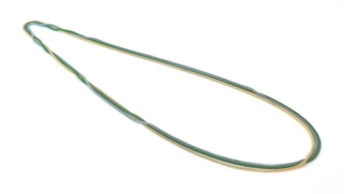 Set of 3 long necklace made of wire round chain