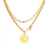 Ατσάλινο διπλό κολιέ