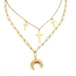 Ατσάλινο διπλό κολιέ