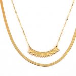 Ατσάλινο διπλό κολιέ