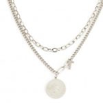 Ατσάλινο διπλό κολιέ