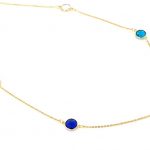 Ατσάλινο κολιέ με κρυσταλλάκια