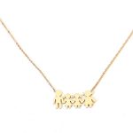 Κοντό κολιέ με οικογένεια