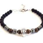 Ατσάλινο βραχιόλι με χάντρες