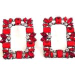 Κρεμαστά σκουλαρίκια με κρυστάλλινες χάντρες