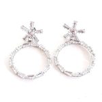 Κρεμαστά σκουλαρίκια με κρυστάλλινες χάντρες