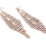 Μακριά σκουλαρίκια με στρας