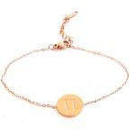 Ατσάλινο βραχιόλι με μονόγραμμα