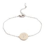 Ατσάλινο βραχιόλι με μονόγραμμα