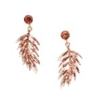 Κρεμαστά σκουλαρίκια με κρυστάλλινες χάντρες