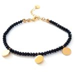 Ατσάλινο βραχιόλι με κρυσταλλάκια